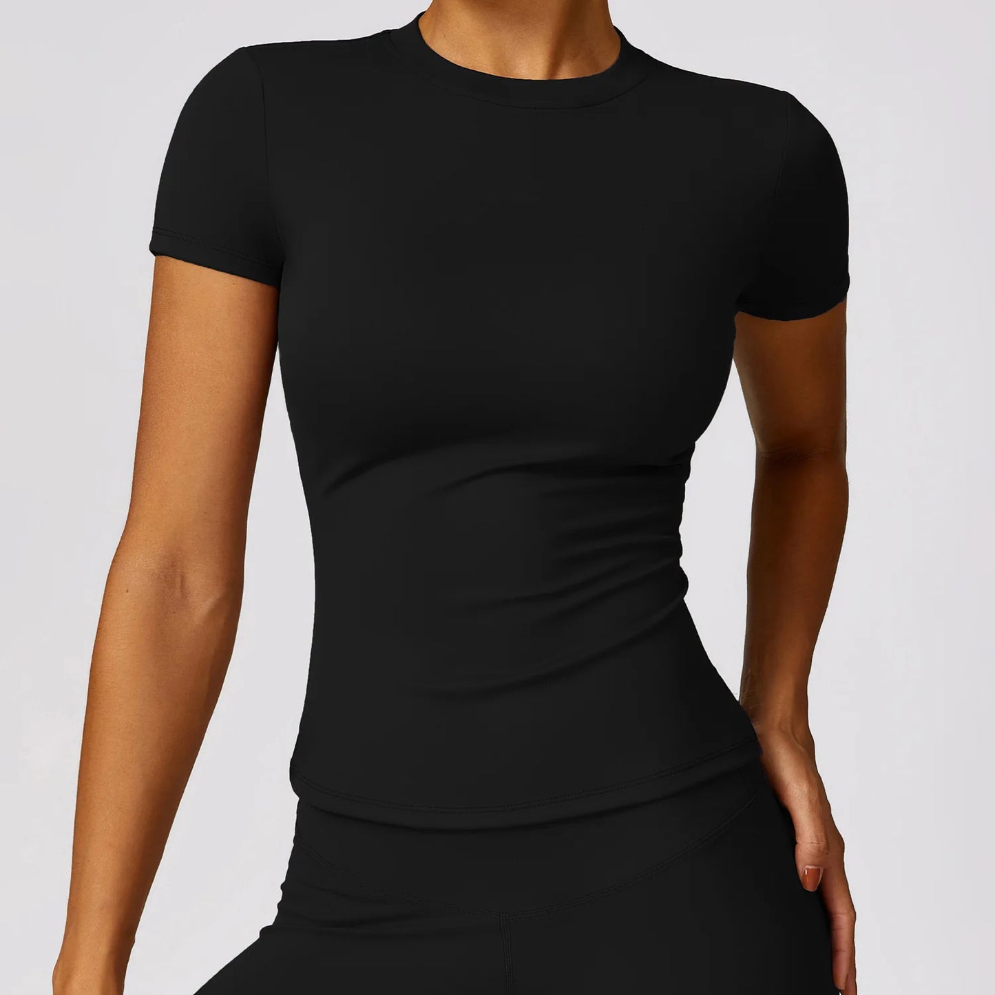 Women’s Activewear Slim Fit T-Shirt – Breathable & Stretchy for Running, Gym, and Yoga