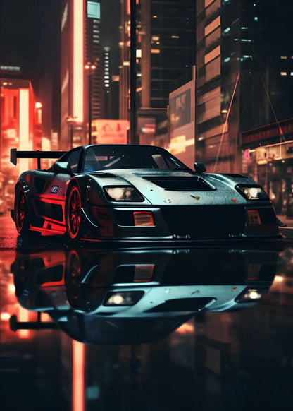 Rev Up Your Space: Stunning GTR Car Wall Art Canvas – Perfect for Living Room & Bedroom Decor!