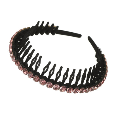Shine On: Luxe Rhinestone Non-Slip Hair Hoops for Effortless Glam
