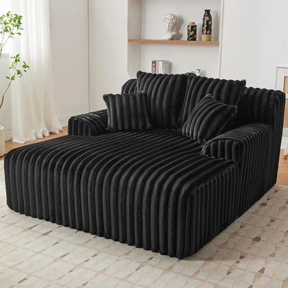 Autumn Haven Oversized Chaise – Cozy Lounge Chair with Plush Pillows