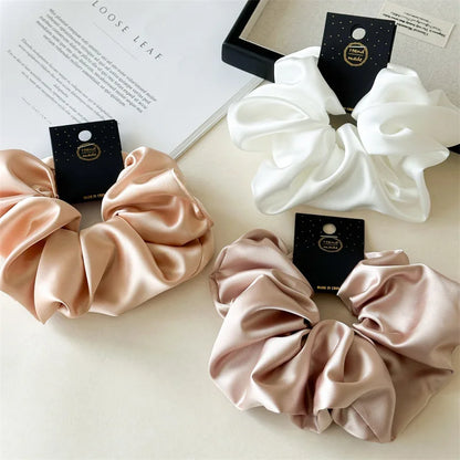 Luxury Satin Beauty Scrunchies — Soft Silk-Like Hair Ties for Everyday Glam