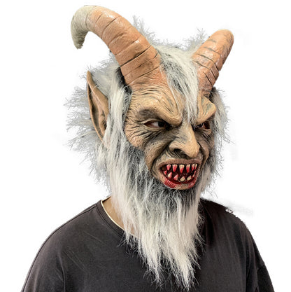 Demon King Latex Mask – Realistic Halloween Cosplay Monster Horror Party Mask
