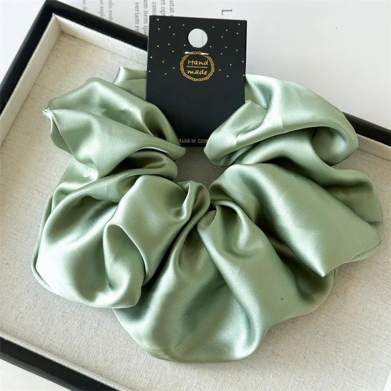 Luxury Satin Beauty Scrunchies — Soft Silk-Like Hair Ties for Everyday Glam