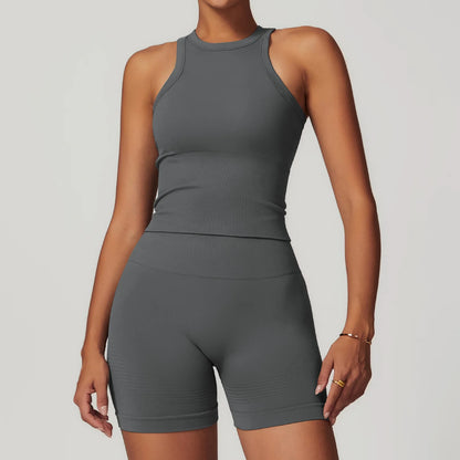 Seamless Confidence: 2-Piece Yoga & Fitness Set for Women - Sports Bra & Leggings
