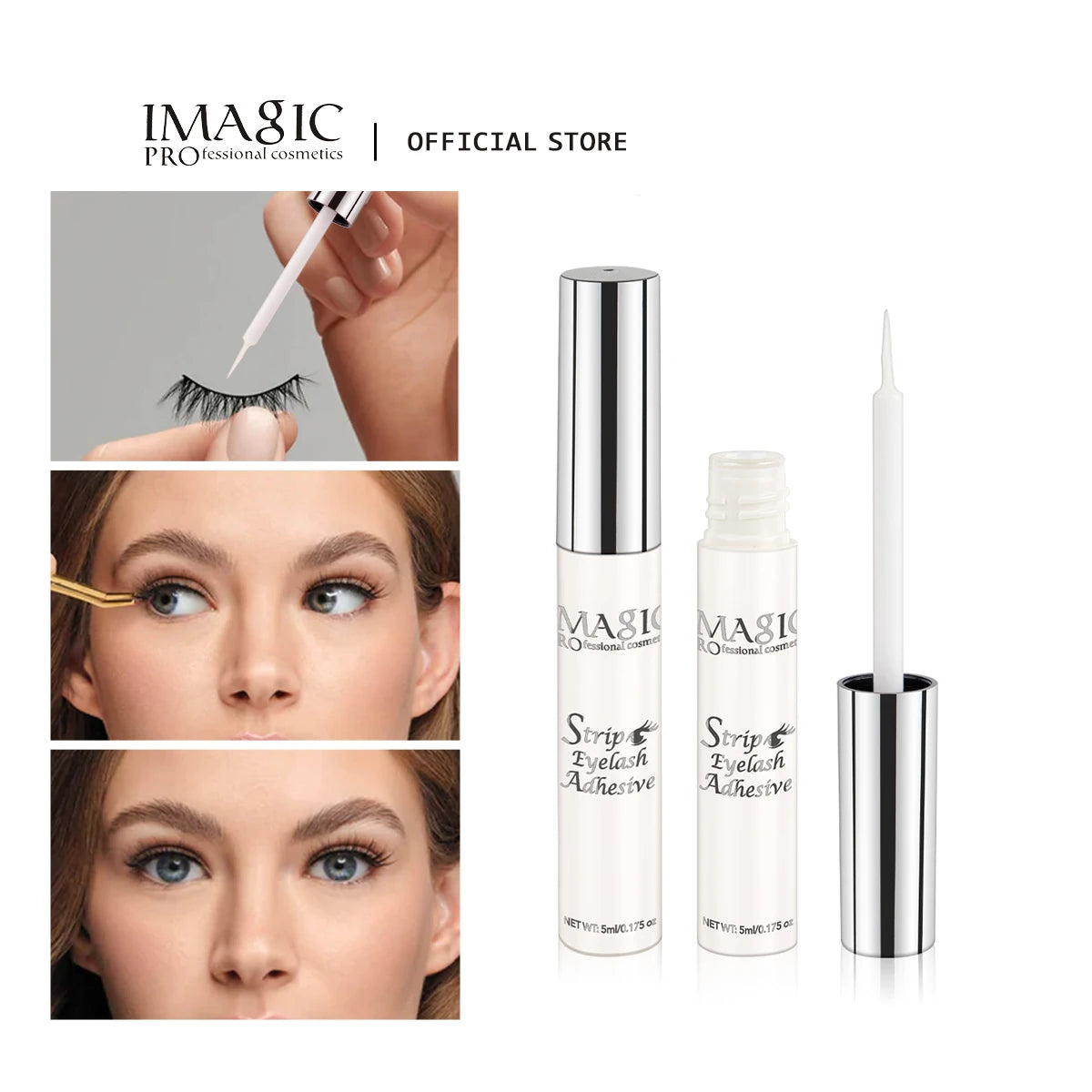 IMAGIC Waterproof Lash Bond – Fast-Dry 5ml Eyelash Extension Glue (No Irritation, Long-Lasting Hold)