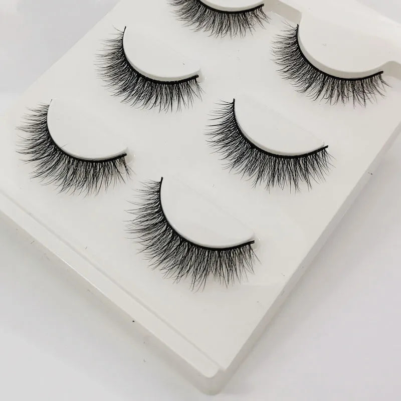 YSDO Half Lash Collection – 3 or 10 Pairs Natural Cat Eye 3D Faux Mink Lashes (Lightweight, Reusable, Soft Glam Finish)