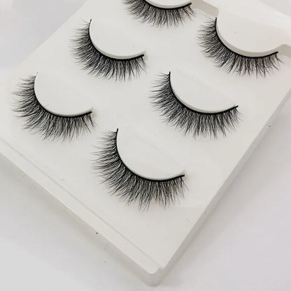 YSDO Half Lash Collection – 3 or 10 Pairs Natural Cat Eye 3D Faux Mink Lashes (Lightweight, Reusable, Soft Glam Finish)