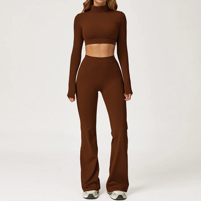 Sculpt & Flow 2-Piece Activewear Set – Fall Luxe Edition
