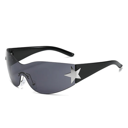Oversized Shield Sunglasses – Bold Wraparound Summer Shades