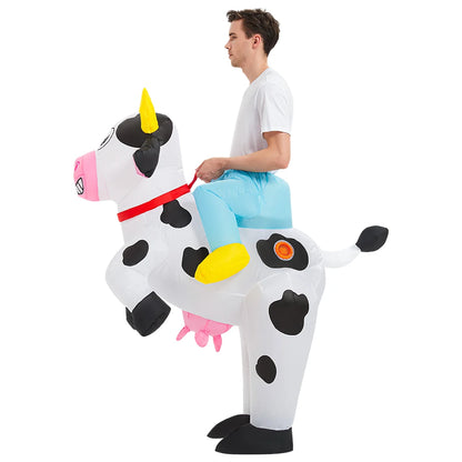 ✨ Inflatable Dinosaur & Animal Ride-On Costume – Funny Halloween Party Cosplay Suit for Adults