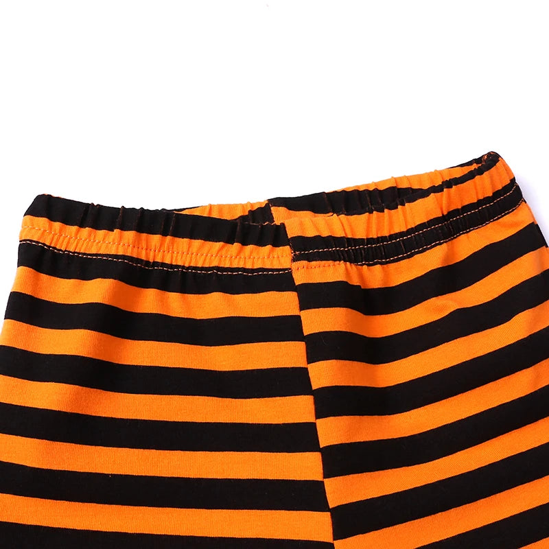2025 Infant Baby Halloween Costume Pumpkin Outfits Hooded Romper Footed Pants Leggings for Newborn Girl Boys Cosplay Clothes Set