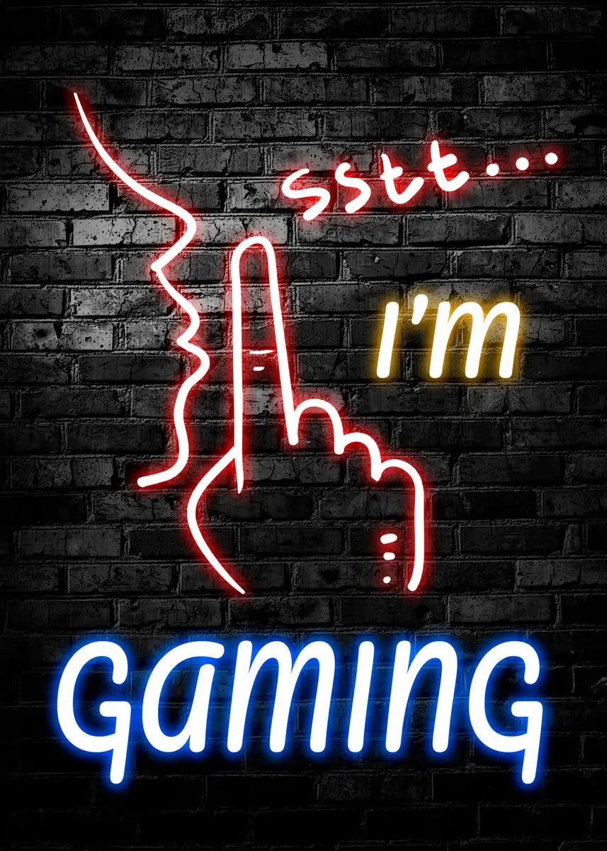 Gaming Controller Poster Modern Canvas Painting for Wall Art