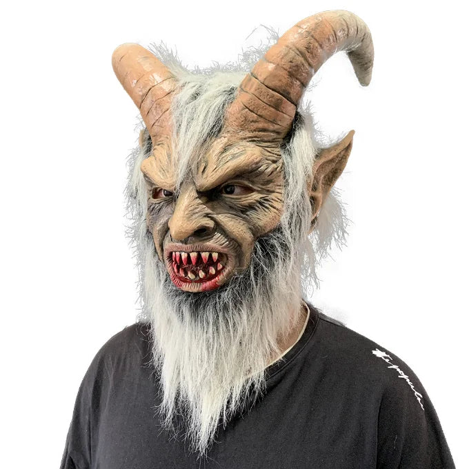 Demon King Latex Mask – Realistic Halloween Cosplay Monster Horror Party Mask