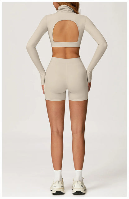 Sculpt & Flow 2-Piece Activewear Set – Fall Luxe Edition