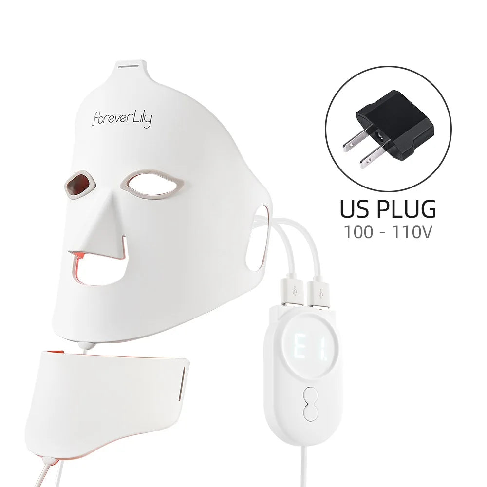 Red Light Therapy Flexible Facial Beauty Mask Skin Care Anti-Ance