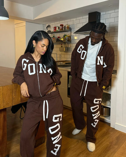 Urban Heat Y2K Hoodie & Jogger Set – Fall Streetwear Edition