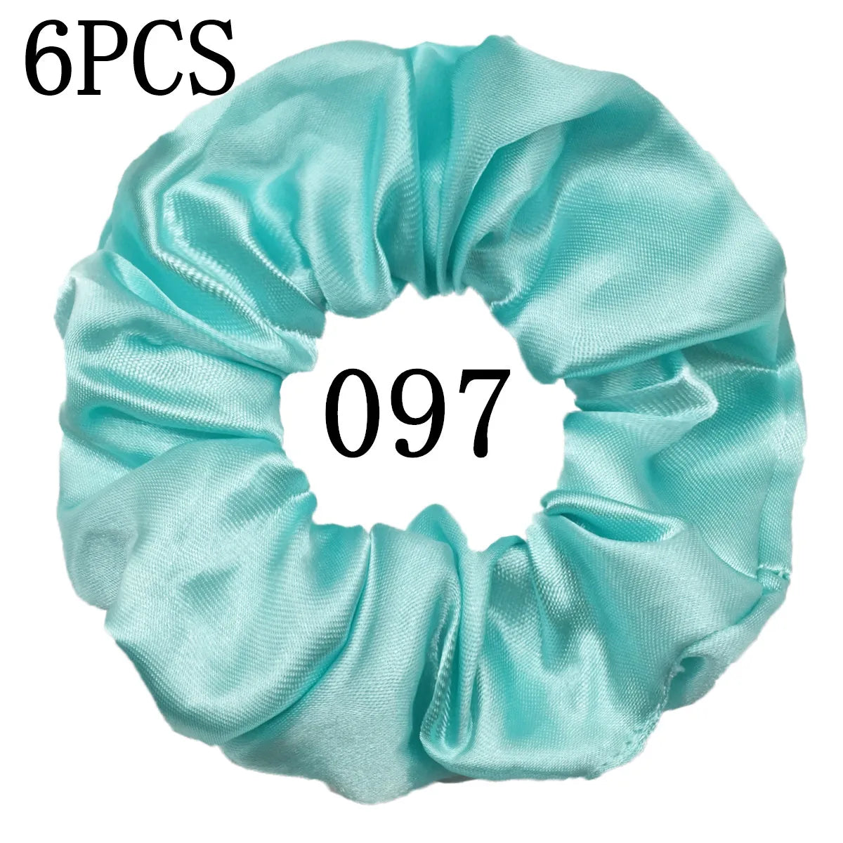 6-Pack Luxury Satin Scrunchies — Soft Silk-Like Hair Ties for Everyday Beauty & Self-Care