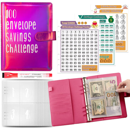 Money Goal Challenge Binder – 100 Envelope Savings Game for Smart Budgeting