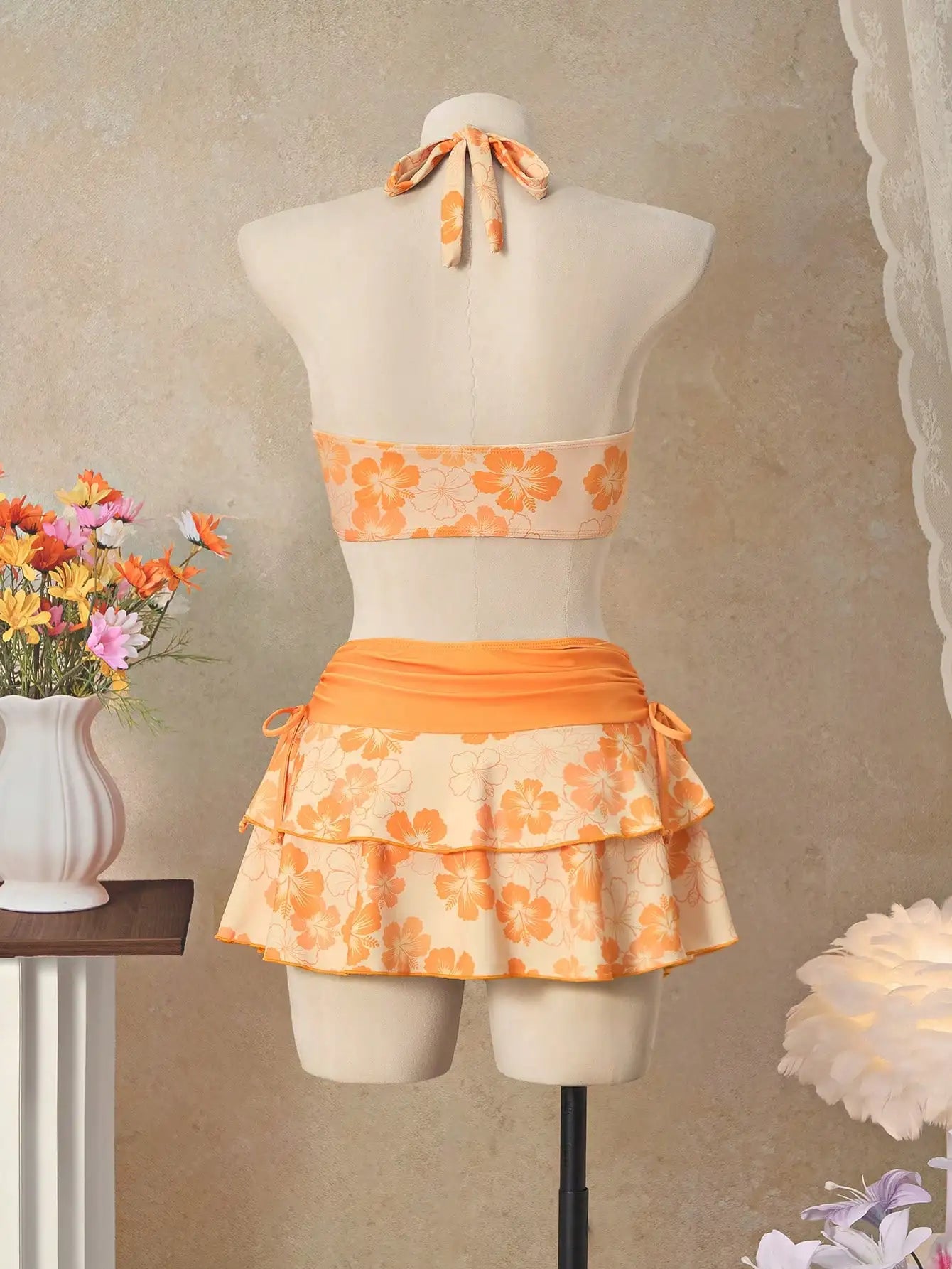 The Positano Bloom Set – Floral 3-Piece Swim Collection