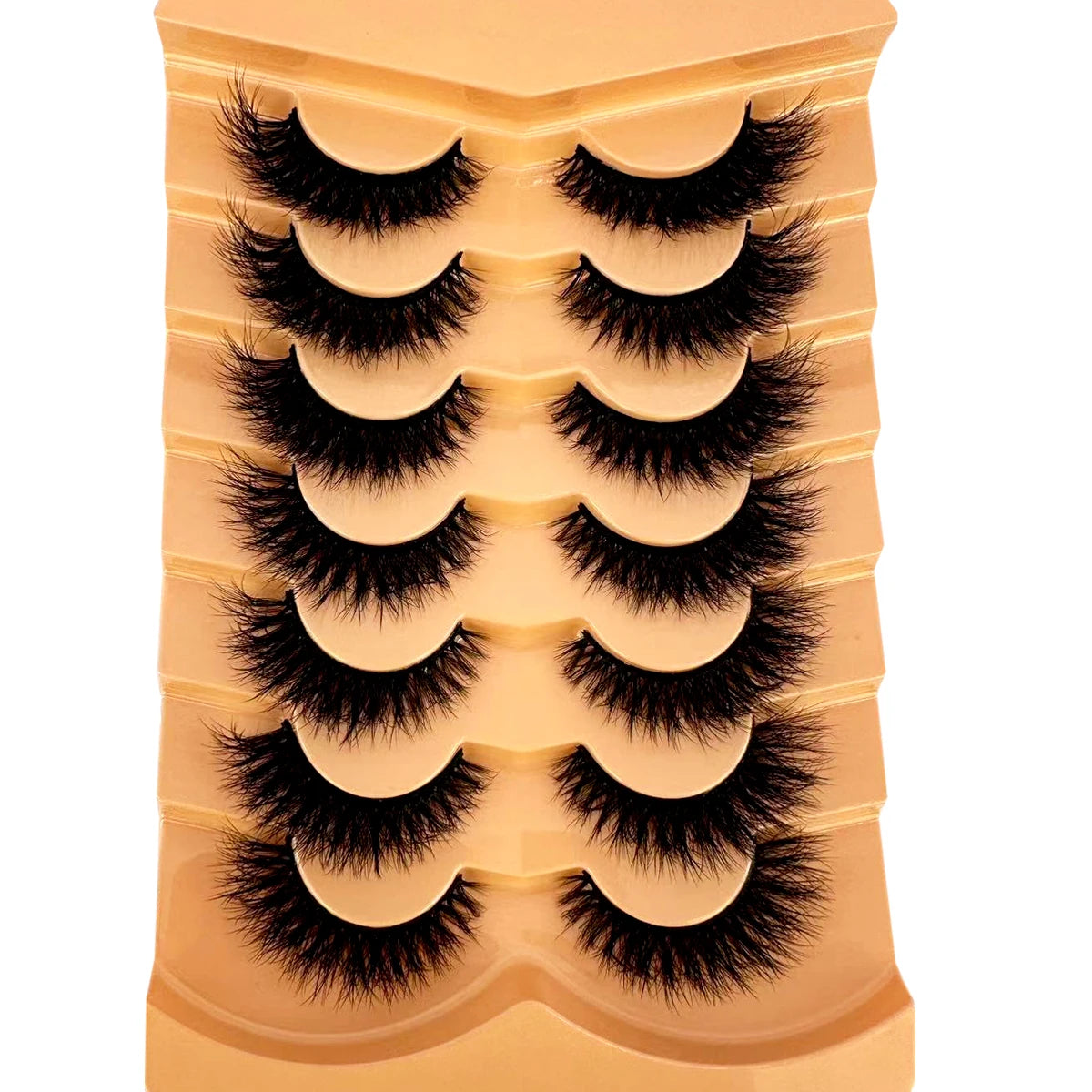 🖤 Cat Eye Magic: 7 Pairs of Luxurious, Fluffy Faux Mink Lashes!