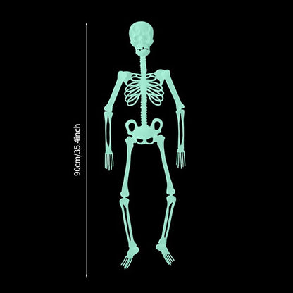 Glow-in-the-Dark Hanging Skeleton Décor – Spooky Halloween Yard & Party Decoration