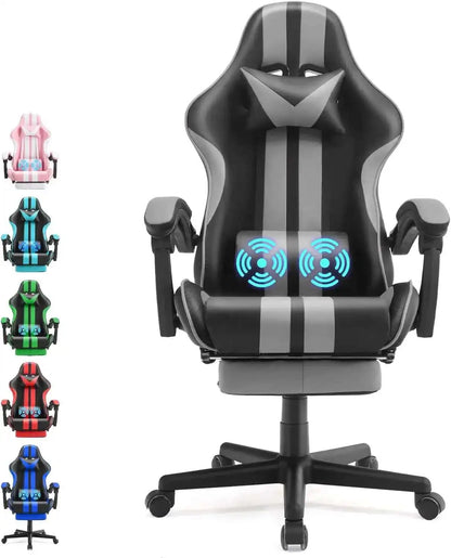 🔥 EliteX™ Ergonomic Gaming & Office Chair – Racing Style with Headrest & Lumbar Support