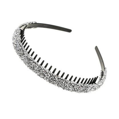 Shine On: Luxe Rhinestone Non-Slip Hair Hoops for Effortless Glam