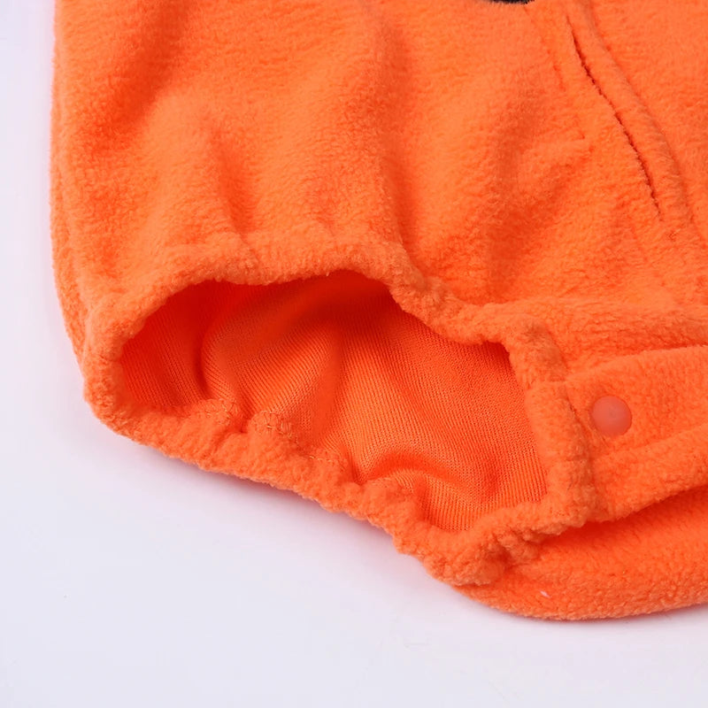 2025 Infant Baby Halloween Costume Pumpkin Outfits Hooded Romper Footed Pants Leggings for Newborn Girl Boys Cosplay Clothes Set