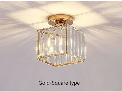 Luxury Led Chandeliers Crystal Ceiling Lamp Aisle Corridor Light For Living Room Bedroom Dining Room Kitchen Chandelier Fixtures