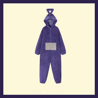 ✨ Colorful Teletubbies Halloween Costume Set – Fun Unisex Cosplay Outfit for Adults & Kids