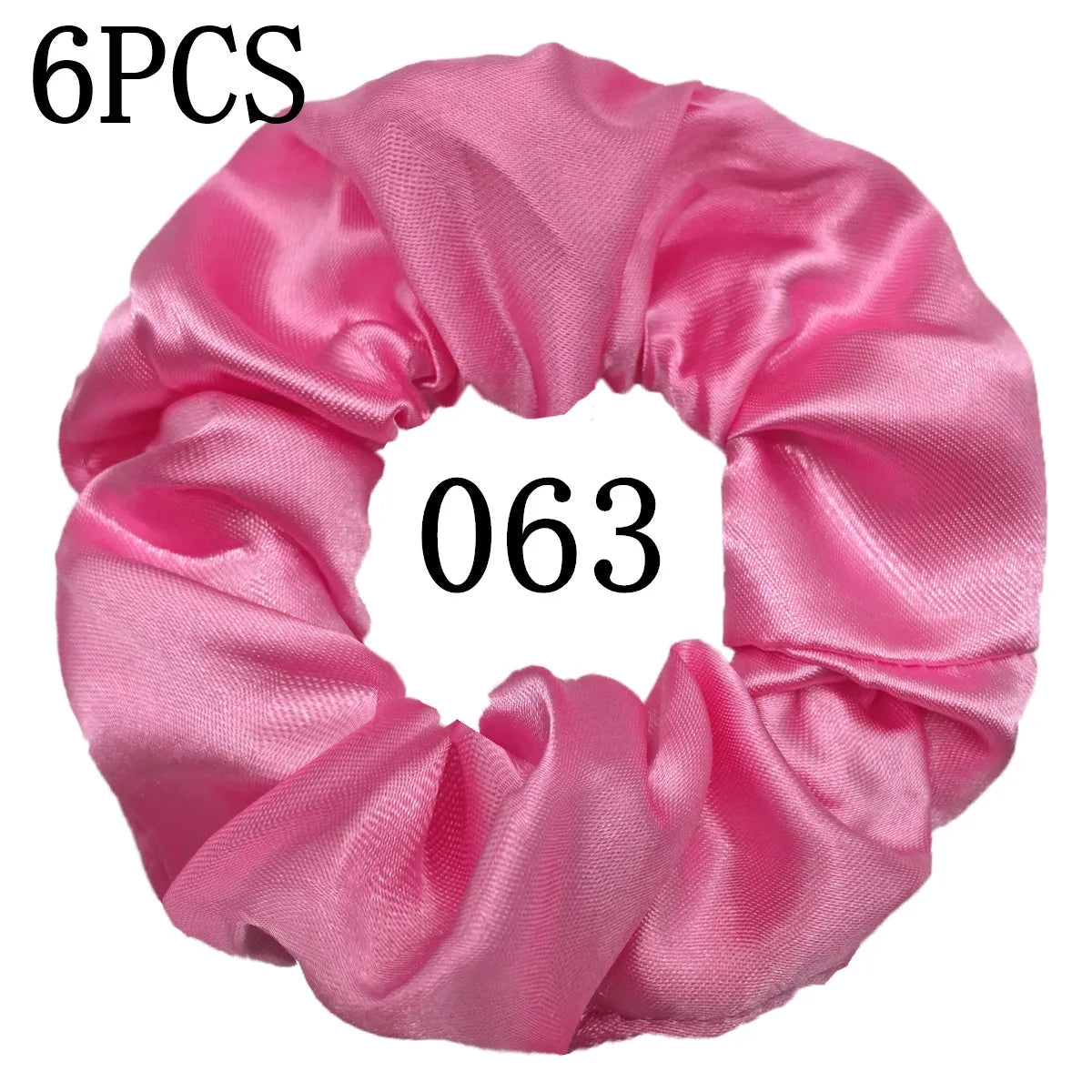 6-Pack Luxury Satin Scrunchies — Soft Silk-Like Hair Ties for Everyday Beauty & Self-Care