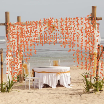 Autumn Cascade Ivy Garland – Lush Faux Vines with Fall Leaves for Mantles, Tables & Cozy Seasonal Décor