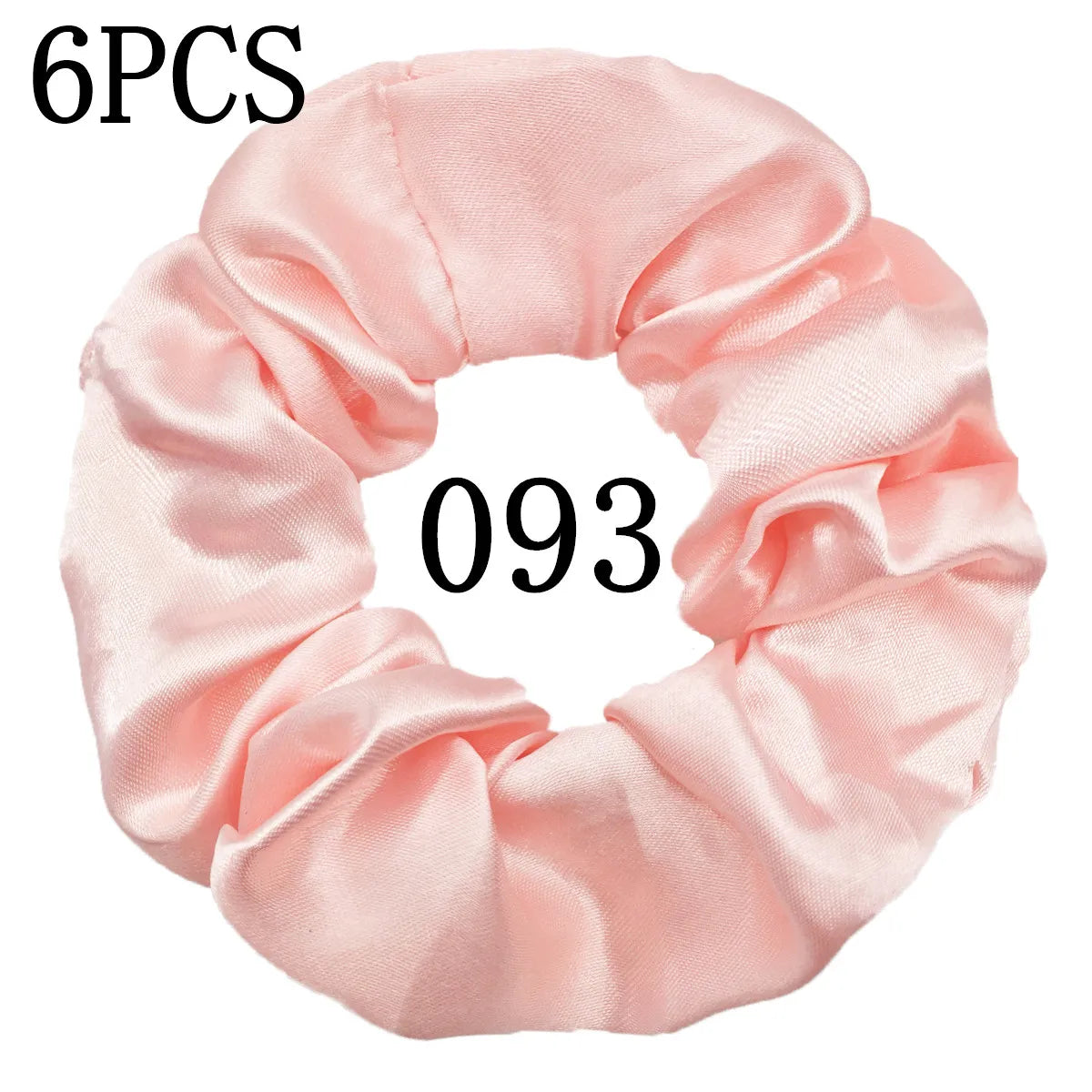 6-Pack Luxury Satin Scrunchies — Soft Silk-Like Hair Ties for Everyday Beauty & Self-Care