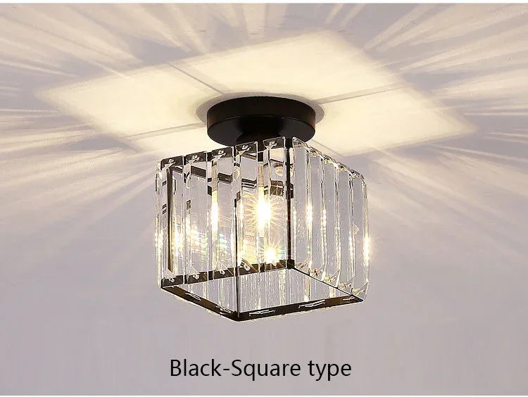 Luxury Led Chandeliers Crystal Ceiling Lamp Aisle Corridor Light For Living Room Bedroom Dining Room Kitchen Chandelier Fixtures