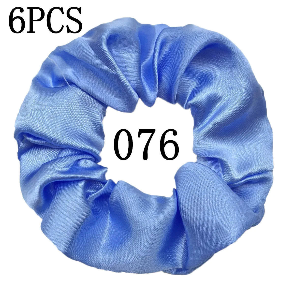 6-Pack Luxury Satin Scrunchies — Soft Silk-Like Hair Ties for Everyday Beauty & Self-Care