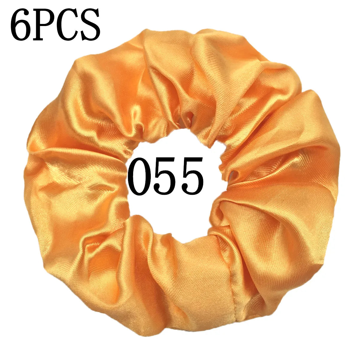 6-Pack Luxury Satin Scrunchies — Soft Silk-Like Hair Ties for Everyday Beauty & Self-Care