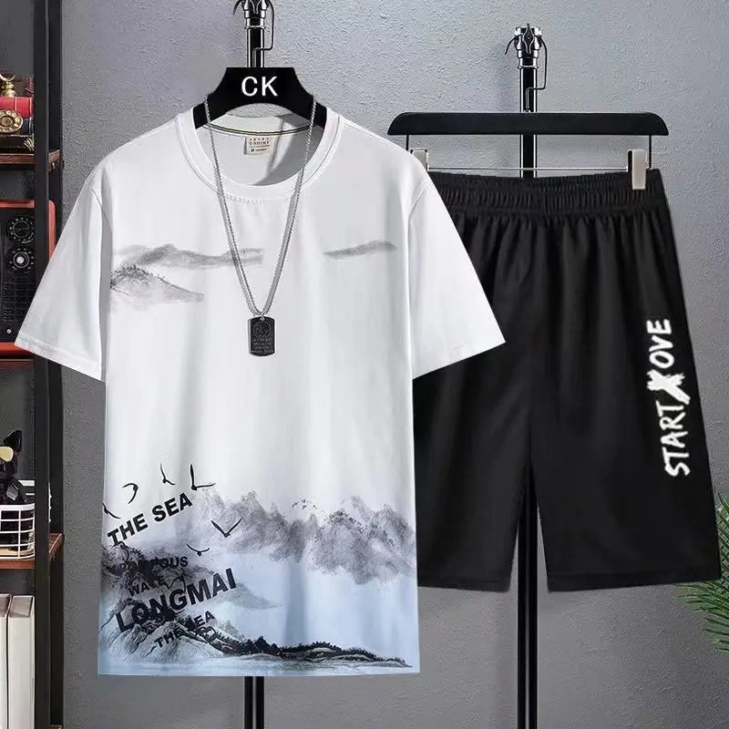 Men’s Everyday Motion 2-Piece Set – Summer Tee & Shorts Outfit