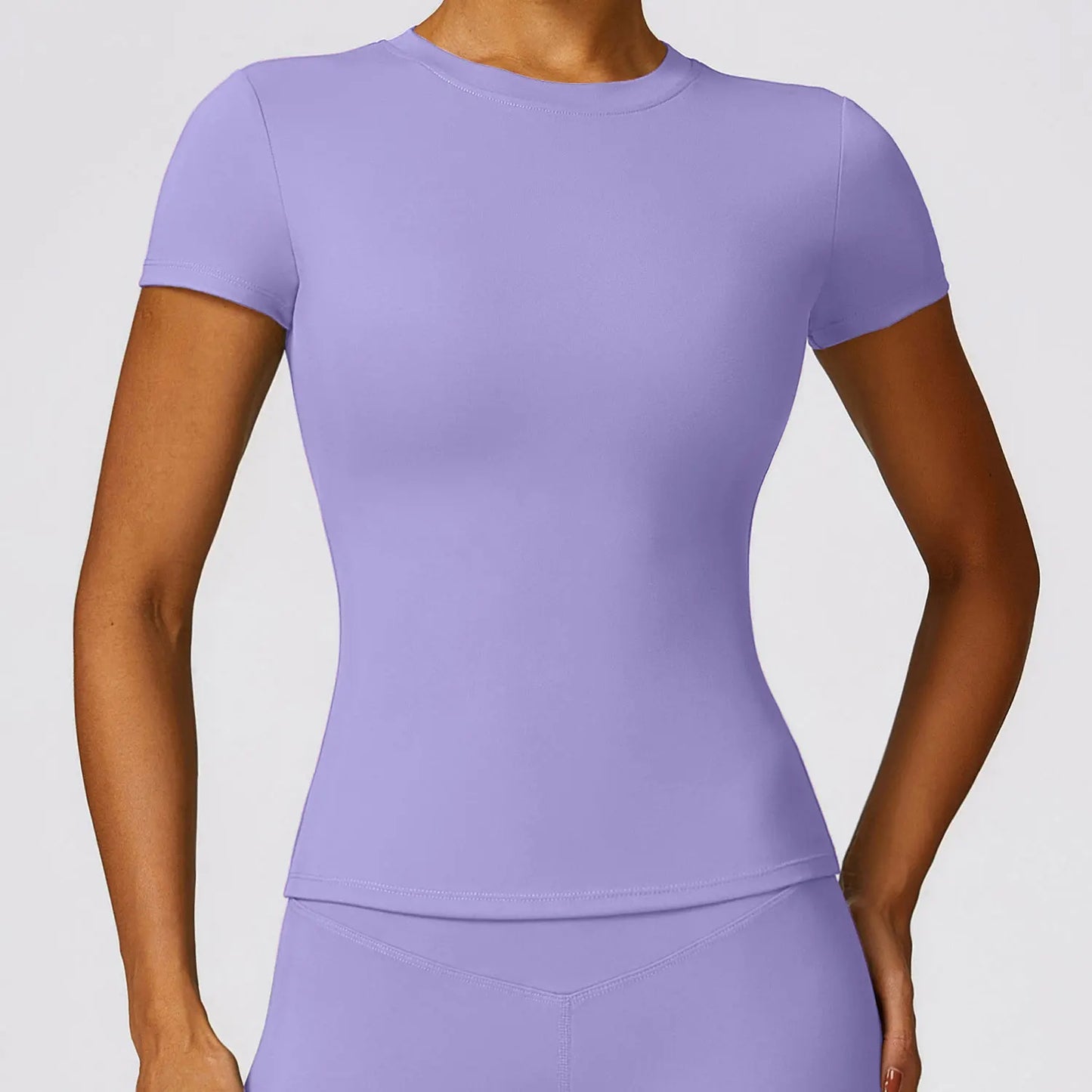 Women’s Activewear Slim Fit T-Shirt – Breathable & Stretchy for Running, Gym, and Yoga