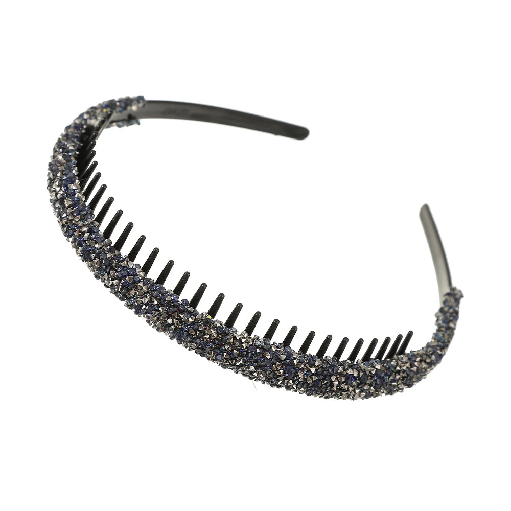 Shine On: Luxe Rhinestone Non-Slip Hair Hoops for Effortless Glam
