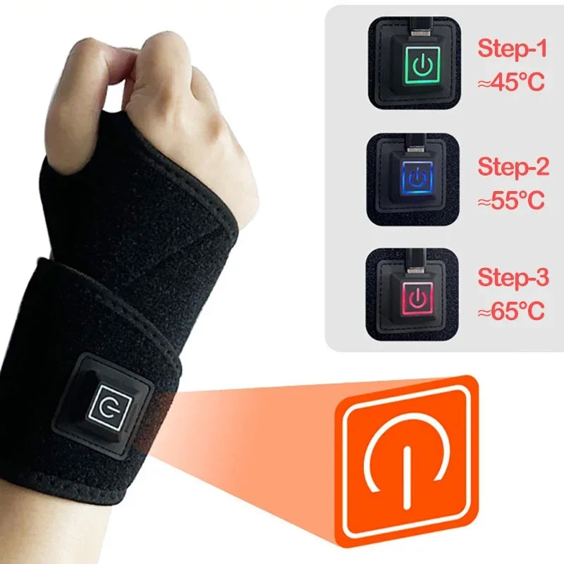 Protector Electric Heating USB Rechargeable  Wristband Pad