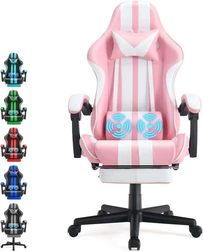🔥 EliteX™ Ergonomic Gaming & Office Chair – Racing Style with Headrest & Lumbar Support