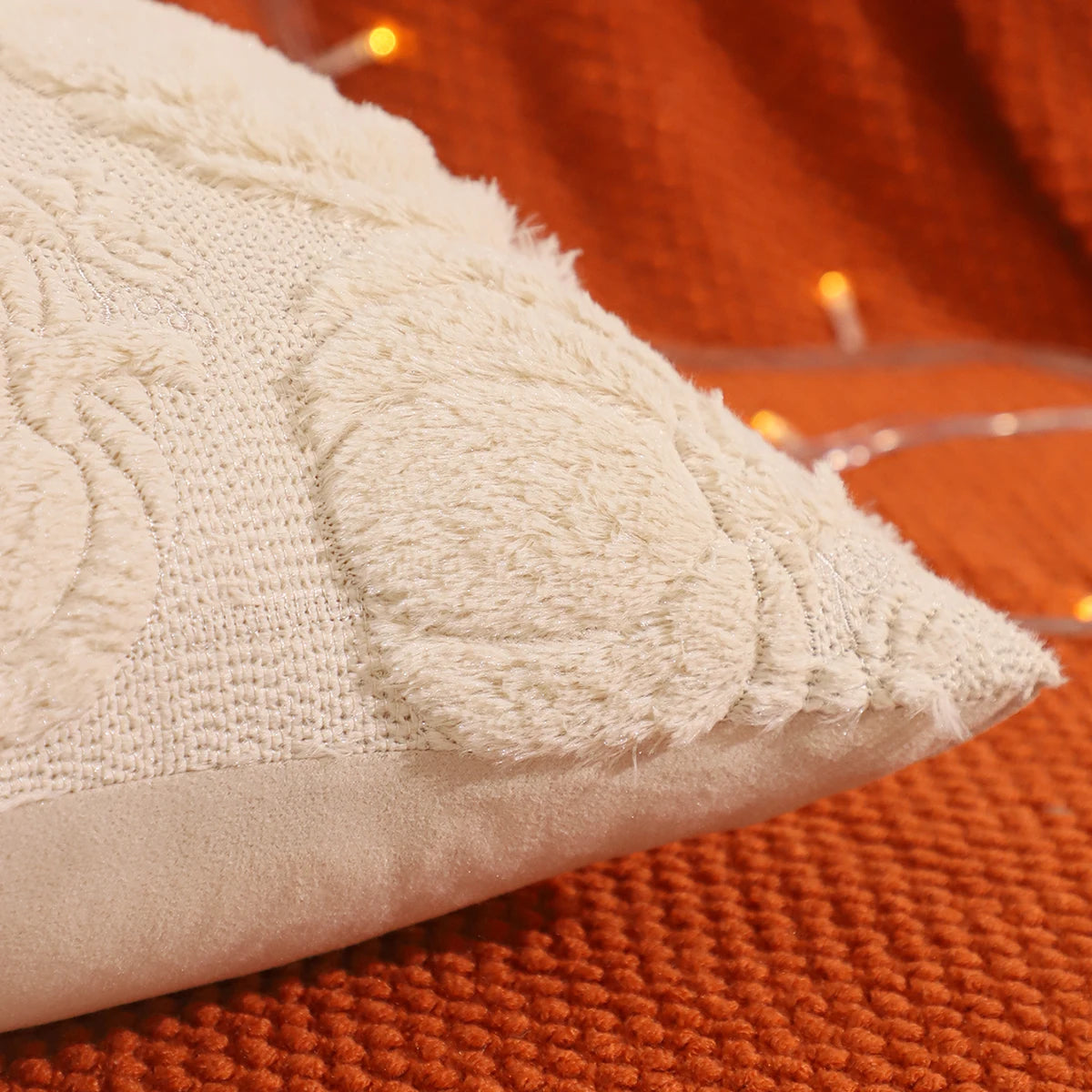 Pumpkin Glow Plush Pillow Cover – Autumn Harvest Edition