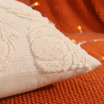 Pumpkin Glow Plush Pillow Cover – Autumn Harvest Edition