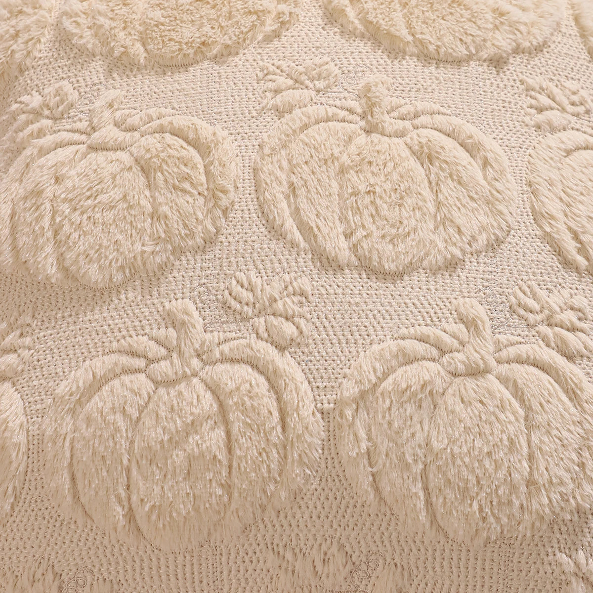 Pumpkin Glow Plush Pillow Cover – Autumn Harvest Edition