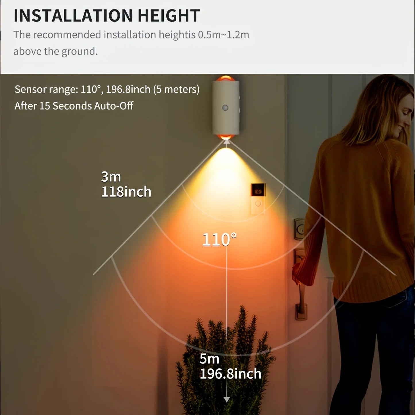 Smart Motion-Sensing LED Night Light – Rechargeable RGB Gradient & Magnetic Ambient Lamp for Home