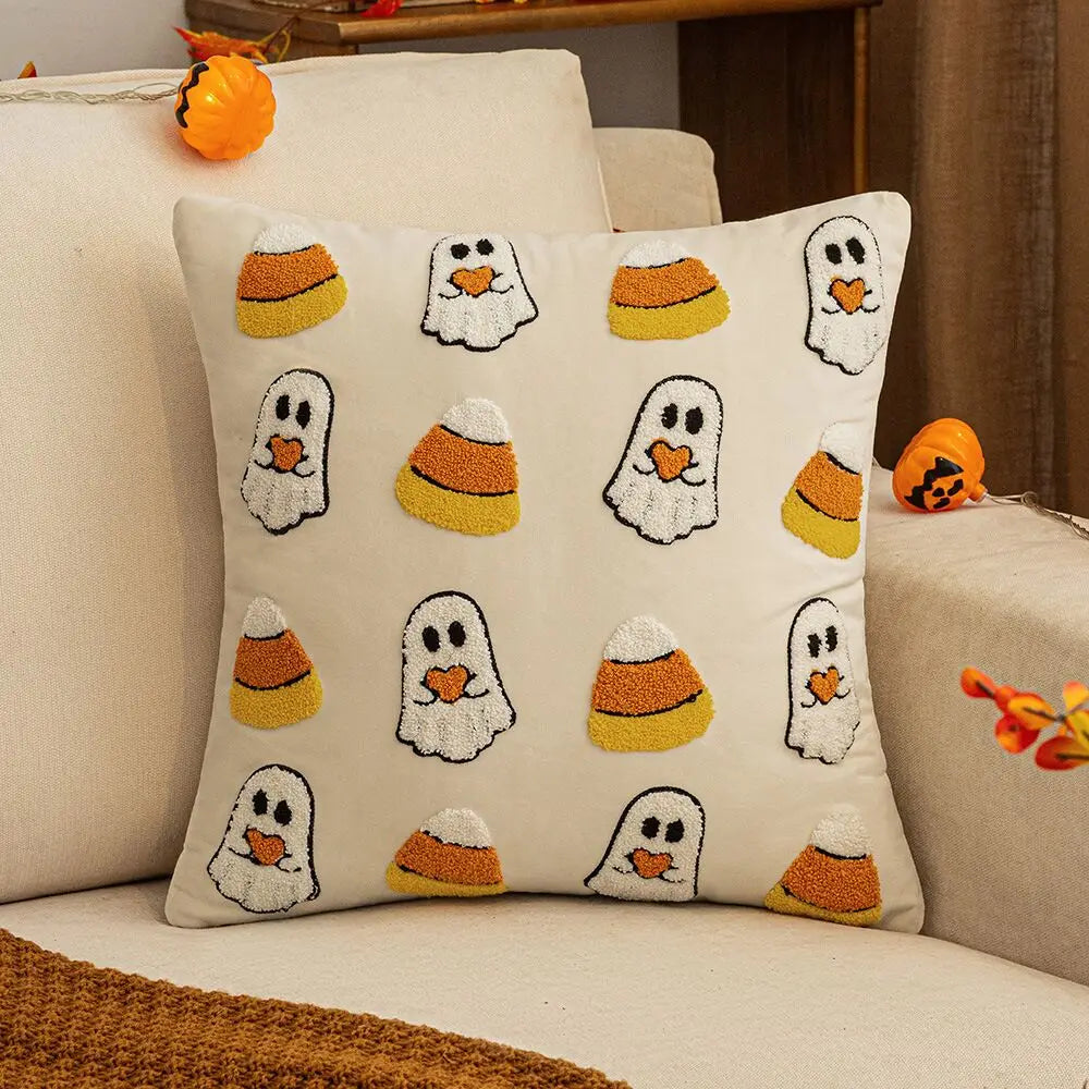 Cozy Luxe Fall Pillow Covers – Velvet Pumpkins, Autumn Embroidery & Seasonal Home Décor