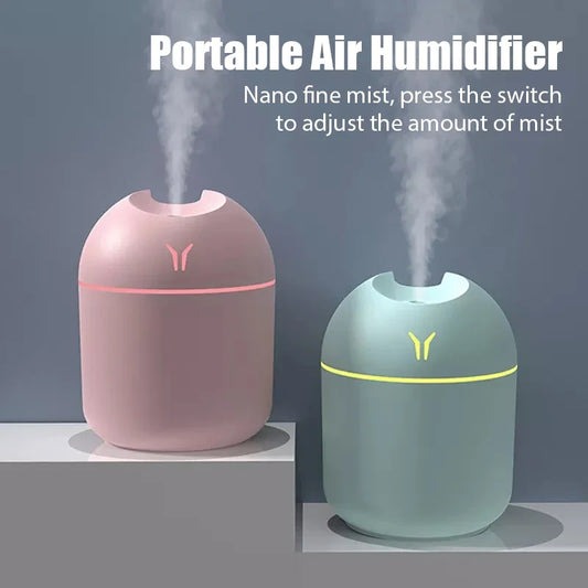 ✨ Mini LED Aroma Diffuser & Humidifier – USB-Powered for Home & Car (250ML)