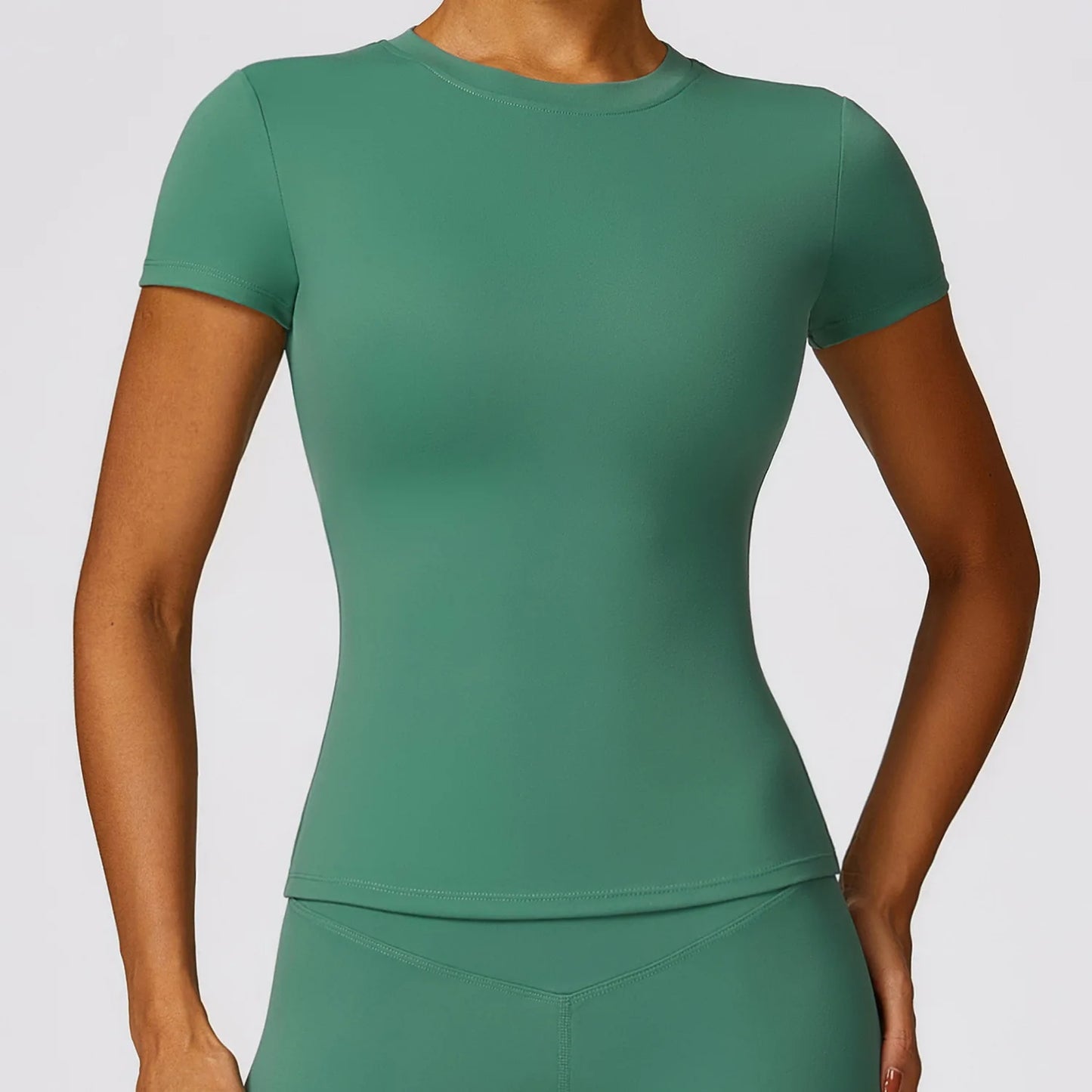 Women’s Activewear Slim Fit T-Shirt – Breathable & Stretchy for Running, Gym, and Yoga