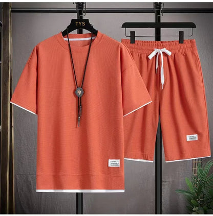 Men’s Summer Waffle Set — Lightweight 2-Piece Fit