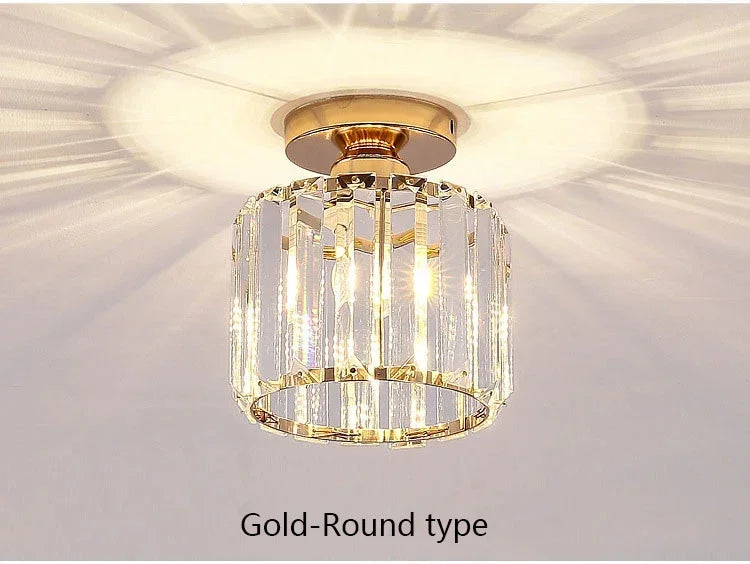 Luxury Led Chandeliers Crystal Ceiling Lamp Aisle Corridor Light For Living Room Bedroom Dining Room Kitchen Chandelier Fixtures